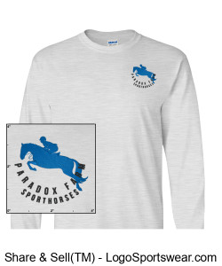 Gildan Ultra Cotton Adult Unisex Long Sleeve - Ash Design Zoom